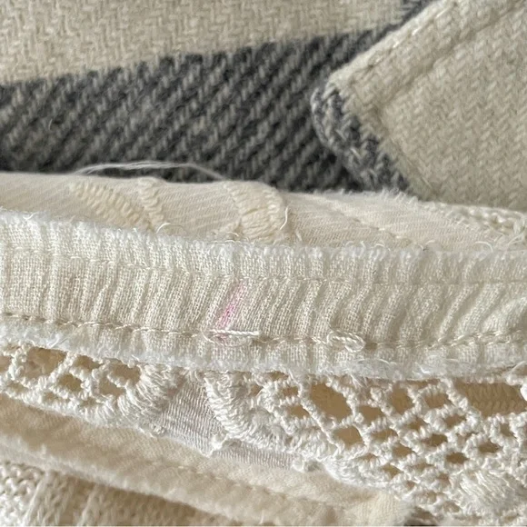 Free People Cream Crocheted Lace Bell Sleeve Top, Size XS Romantic Boho - Picture 15 of 15